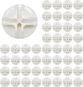 Wire Cube Plastic Connector 50Pcs Wire Grid Cube Organizer Connector for Modular Closet Storage Organizer and Wire Shelving (White)