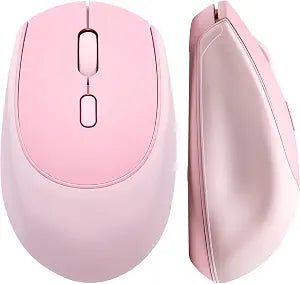 YUNZII C2 Silicone Wireless Mouse 1600 DPI Optical 2.4GHz (Pink)