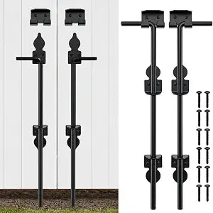 2 Sets 18" Cane Bolt, Heavy Duty Gate Drop Rod