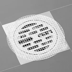 Shower Drain Cover Hair Catcher - 15 Pcs Disposable Hair Drain Stickers Shower Drain Mesh Stickers, Bathroom, Laundry, Bathtub, Kitchen, Sink, for Human and pet Hair (Circle)