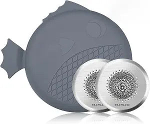 TRAPMATE Bathtub Stopper Drain Strainer Kit, Easy Clean Tub Shower Drain Hair Catcher, Anti-Clog Stainless Steel Sink Cover, Drain Protector for Bathroom Sink & Wash Basin (Patented Product)