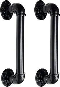MINCORD Industrial Pipe Door Pull Handle 12 Inch