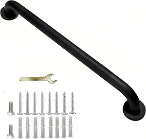 24" Matte Black Bathroom Grab Bar, 1 Pack, 500 lbs Heavy Duty for Seniors