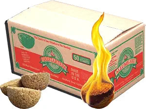 Lightning Nuggets N50VBOX Firestarters Box of Fire-Starting Nuggets, 50 Count,Tan