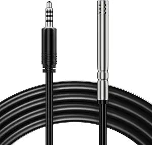 VIVOSUN Temperature & Humidity Sensor Probe, Waterproof Stainless Steel Environmental Monitoring Probe for GrowHub Controller E42/E42A/E42A+, AeroLab THB1/THB1S, 12ft