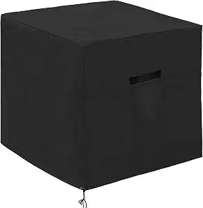 Winter Air Conditioner Covers for Outside Units - 34 x 34 x 30 inches Water Resistant AC Unit Covers Outdoor - American Standard Furniture Universal Cover (Square) - Black