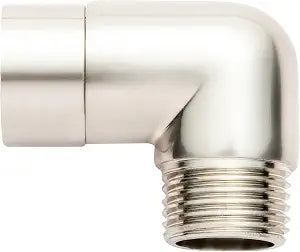 Brushed Nickel 90 Elbow Shower Head Adapter
