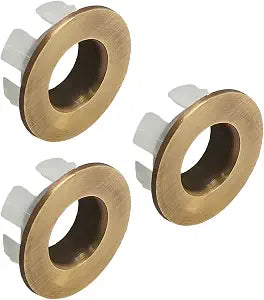 3pcs Bronze Brass Sink Overflow Trim Ring