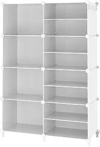 AWTATOS Closet Organizer 8 Cube Storage Shelves, White