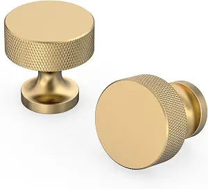 Asidrama 10 Pack Champagne Bronze Round Kitchen Cabinet Knobs