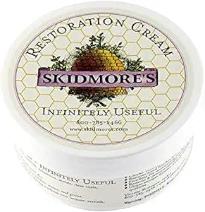 Skidmore's Restoration Cream | Leather Repair for Furniture, Leather Conditioner | Restoration Cream will Restore Antique Wood | Non-Toxic Formula, Made in USA | 6 Oz | Made in USA