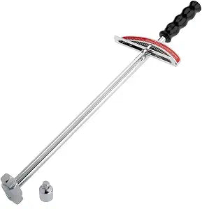 Tooluxe 03703L Dual Drive Beam Style Torque Wrench | 3/8 &  Drives | 17 Length | 0-150 Ft-Lbs | SAE | Premium Steel Alloy