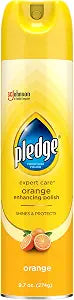 Pledge Expert Care Enhancing Furniture Polish, Orange, 9.7 oz, (1-Pack)