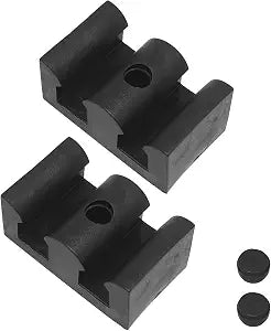 4pcs 50mm Bathroom Sliding Door Glass Collision-Proof Block,Bathroom Door Bottom Side Guide Rail Bumpers Shower Room Accessories,for 8mm Shower Glass Door(Black)