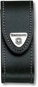 Victorinox Leather Pouch for Swiss Army Pocket Knives, 3,5cm x 10cm, Black