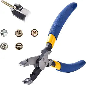 Multi-Function Screw Extractor Pliers, Non-Slip Screw Removal Tool, Extracts Stripped, Broken, Rusted Screws, Screw Pliers for Tightening, Loosening and Gripping Nuts and BoltsWire pliers