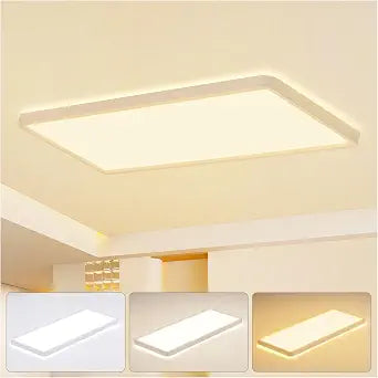 23 Inch Square LED Flush Mount Ceiling Light Dimmable Led Light Fixture