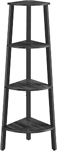 VASAGLE 4-Tier Corner Shelf Stand, Modern Ladder Shelf