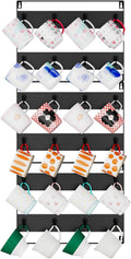 IBUYKE Coffee Mug Holder Wall Mounted,Set of 3,24 Hooks,Black TBJ005B-3