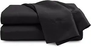 Martex Easy Living Standard Pillow Cases, Black, Set of 2