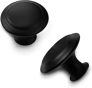 MoHern 30 PCS Kitchen Cabinet Knobs, 1-1/5 Inch Black Drawer Knobs