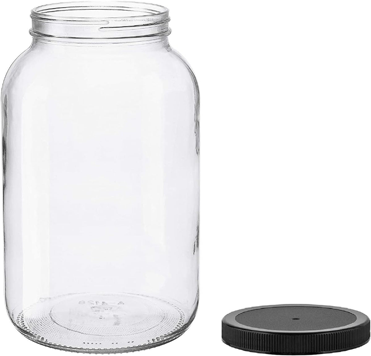 North Mountain Supply 1 Gallon Wide-Mouth Glass Jar with Lid