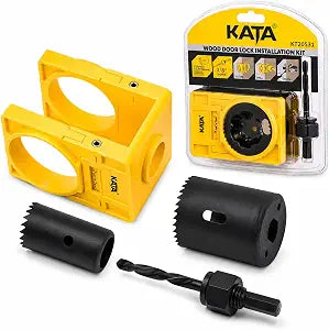 KATA 1-3/8" - 1-3/4" Door Lock Installation Kit for Wood Doors