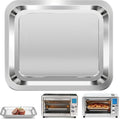 Air Fryer Grill Pan for Emeril Lagasse Everyday 360 Air Fryer, 12''x10'' Stainless Steel Air Fryer Accessories Replacement Crisper Tray Bake Pan, Not fit for Emeril Lagasse 26 QT 25 QT French Door