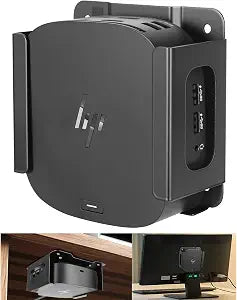 Metal VESA Mount and Under Desk Mount for HP USB-C Dock G5 Wall Mount,Designed for Docking Station Mounting Holder Compatible with HP USB-C Dock G5, (Black Holder Only)