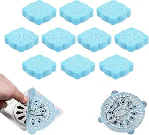 Disposable Shower Drain Hair Catcher, Bathroom Sink Stopper Hair Catcher Square Drains Hole Filter Hair Collector for Bathroom Bathtub Kitchen Sink (100PCS)