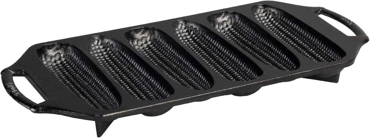 Lodge Pre-Seasoned Cast Iron Cornstick Pan, 6-Well, 14 Inches