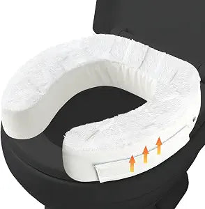 Toilet Seat Riser Cushion, 3-Inch Padded Toilet Seat Cushion for Seniors