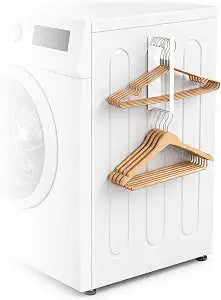 Magnetic Hanger Organizer for Washing Machine & Closet Laundry Room, Hanger Storage Rack Stacker