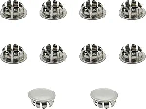 10 PCS Electrical Box Knockout Plugs Round Stainless Steel Seal Electrical Panel Knockout Plugs for Closure Unused Electric Box 17 mm Outlet Holes