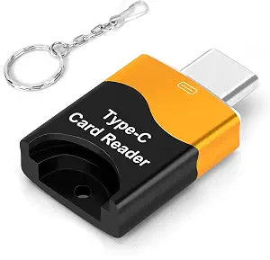 TF Card Reader, Micro SD Card Reader, Type C TF Memory Card Reader Adapter Compatible with Laptops, MacBook, Samsung Galaxy