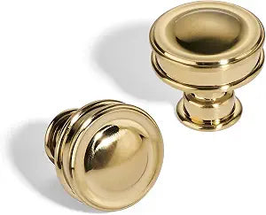 TUNNY 10 Pack Cabinet Knobs-Single Hole Champagne Bronze Cabinet knobs