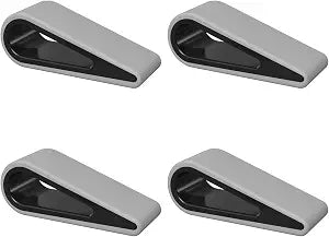 MoKo Universal Laptop/Computer Keyboard Stands,[4 Pack] Anti-Slip Silicone Tilting Wedge Riser Stable Kickstand,Ultra Compact Ventilated Tablet Stand Portable Elevation Feet for Notebook Keyboard-Gray
