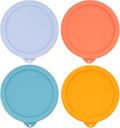 4 Cup Silicone Replacement Lids Storage Cover for Anchor Hocking Glass Bowls (Container not Included) 4 Pack Microwave, Dishwasher and Freezer Safe