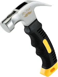 Mr. Pen- Claw Hammer, 8oz, Yellow, Magnetic, Small Claw Nail Hammer