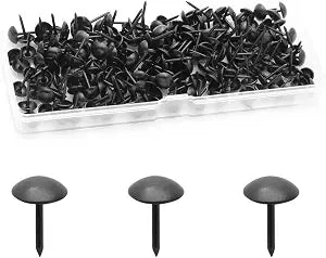 200 Pcs Metal Upholstery Tacks, Thumb Tacks, Black, 13mm7.5mm