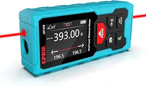 Kiprim LD120S Dual Laser Distance Meter,393ft/120m,Electronic Level,DIY