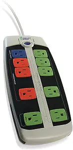 Bits Limited LCG-3MVR Smart Strip Advanced Power Strip, 10-Outlets, Surge Protector, 15A, 4ft. Cable, Pack of 1