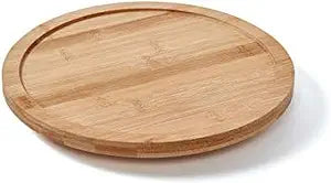 Copco 10 Inch Bamboo Lazy Susan Turntable Organizer for Cabinet, Pantry, Table Top - Rotating Tray for Spices, Condiments, Kitchen Storage