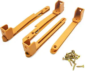 Crib fence Lifter Lifting Rail Connection Set Brown w Screws