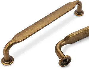 10 Pack Antique Brass Cabinet Pulls 5 Inch(128mm) Kitchen Cabinet Handles Cabinet Hardware for Drawer Pulls