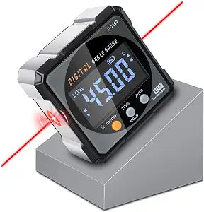 Digital Angle Finder & Gauge, Magnetic Dual Laser Inclinometer