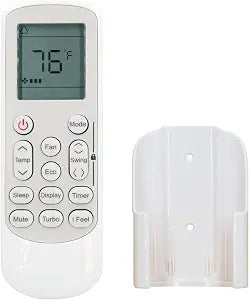Replacement Remote Control for ROVSUN TSC-09HA2/12X120-1, TSC-12HA2/12X120-1, TSC-18HA2/12X120-1, TSC-24HA2/12X120-1 Air Conditioner,with Wall Mounting Bracket