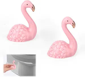 PEUTIER 2pcs Pink Ceramic Toilet Bolt Covers