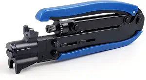 Knoweasy Coax Compression Tool for RG6, RG59 and RG11 Connectors