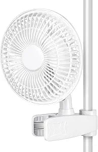 HealSmart Clip Fan, 6-Inch Grow Tent Fan, Monkey Fan, Wall Mount Fan with Adjustable 90 Angles, 15W, 2-Speeds Control, 1 Pack